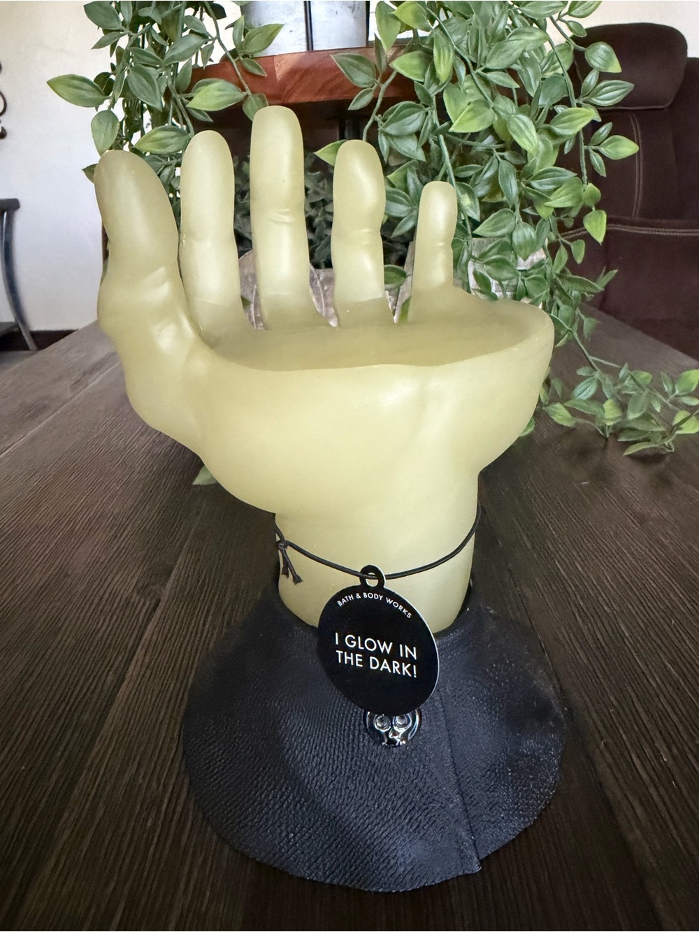 Bath & Body Works Glow-In-The-Dark Hand Candle Holder 2025